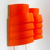 Pair of Scandinavian Model V 311 Wall Lights by Hans-Agne Jakobsson for Ellysett, Sweden, 1970s