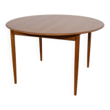 Mid-Century Teak Danish Round Dining Table, 1970s