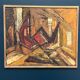 Original Swedish Oil on Panel – “Komposition” by Kenneth Larsson – Signed