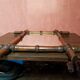 Old bamboo style wooden mirror decoration 43x48 vintage