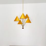 Lustre en laiton par Rupert Nikoll