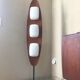 Floor lamp surf teak and opalines design gioffredo reggiani 1960