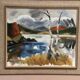 Original Mid Century Swedish Oil On Canvas – “Landscape With Birches” By Ivar Hjertqvist – Vintage & Framed – 69 × 60 Cm (27.2" × 23.6")