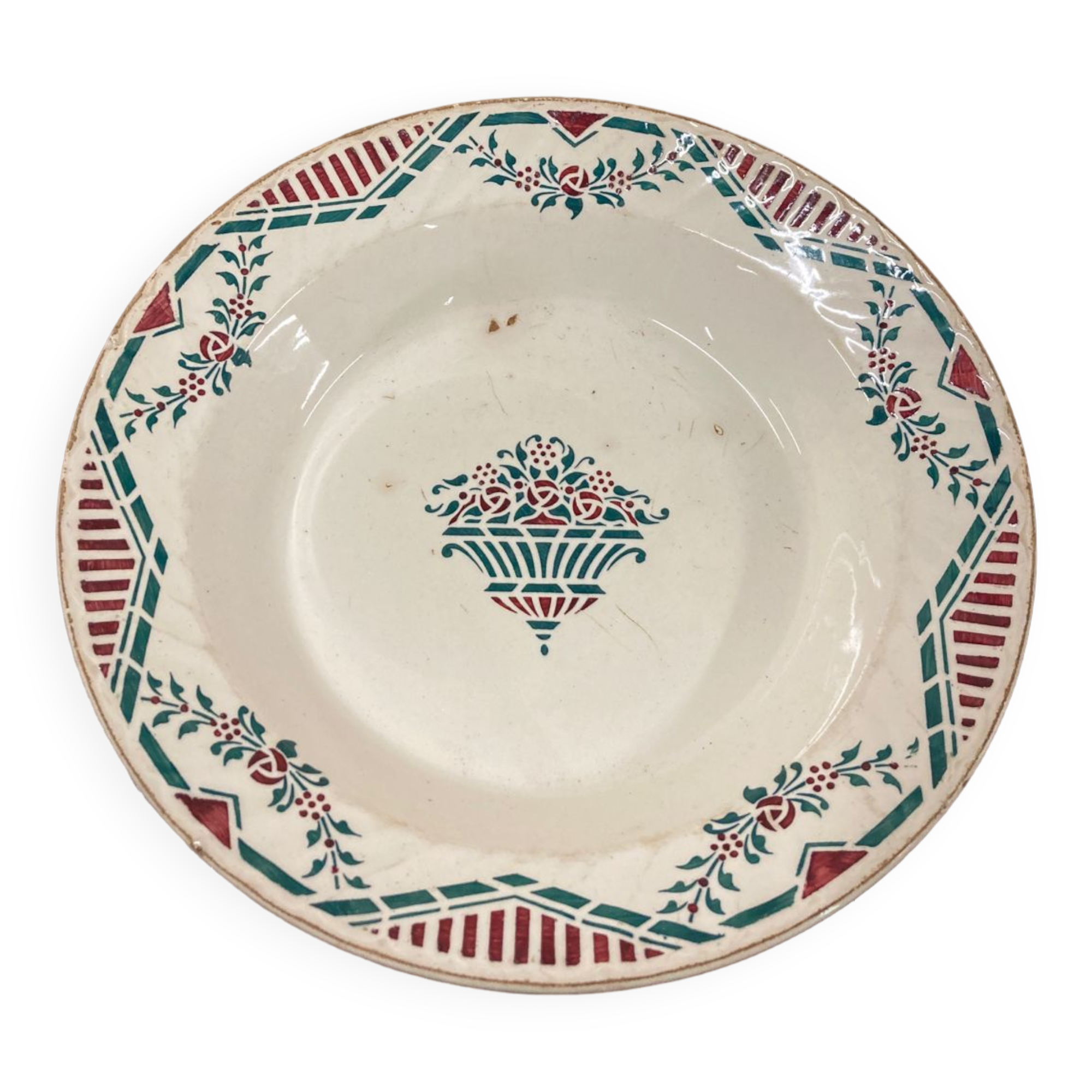 Round iron earth dish Moulin de loup Florida Grimaud Poitiers