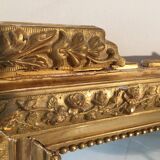 Louis XVI style and 19th century fireplace mirror