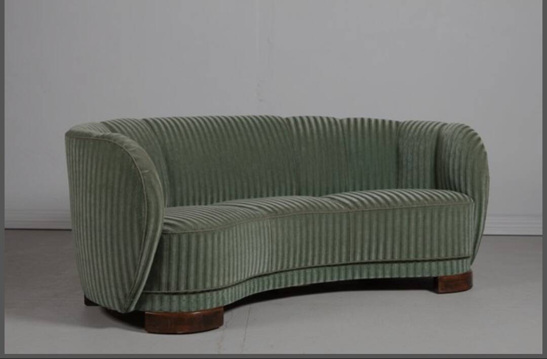 Art Deco banana sofa 1940