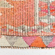 3x12 Soft Orange & Pink Handwoven Geometric Pattern Turkish Runner,87x352Cm