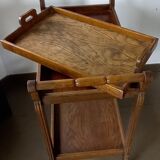 Service with chestnut wheels trolley