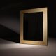 Lacquered Goatskin Parchment Wall Mirror by Aldo Tura | Italy 1970s