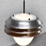 Italian table lamp in metal and opal glass, 1960s