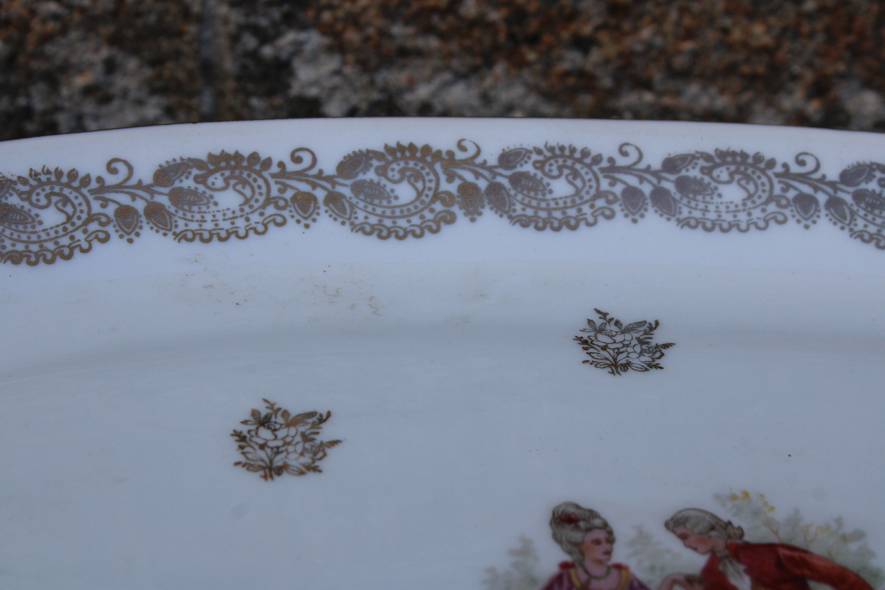 Limoges porcelain serving dish