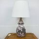 Openwork ceramic lamp, vine leaves, 1960s