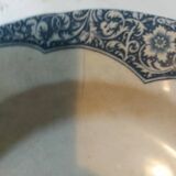 Two old 19th century plates, one flat and one deep from Gien