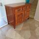 Buffet rustique-style Louis XV-Régence-chevillé- teinte merisier-bois massif