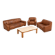 DS 44 Seating Set in Buffalo Leather in Leather and Marble from de Sed