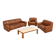 DS 44 Seating Set in Buffalo Leather in Leather and Marble from de Sed