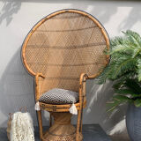 Armchair Emmanuelle vintage rattan