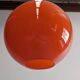 Orange opaline ball pendant from the 60s/70s