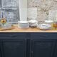 Vintage art deco abyssal blue buffet