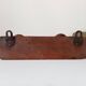 Antique folk art wall coat rack