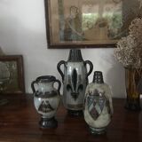 Vase en grès signé Guérin