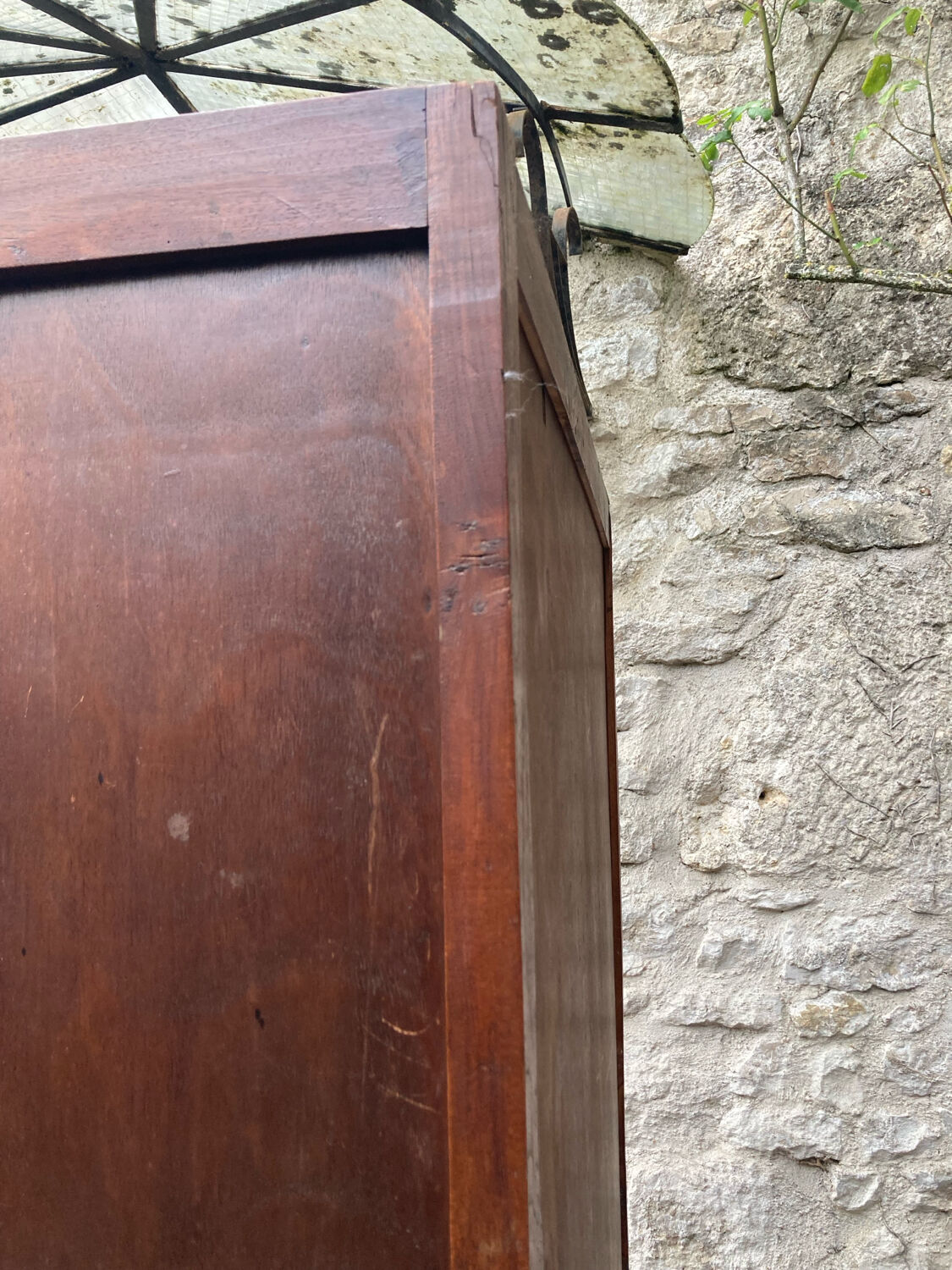 Vintage glass-fronted cabinet