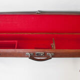 Valise vintage valise cuir étui fusil
