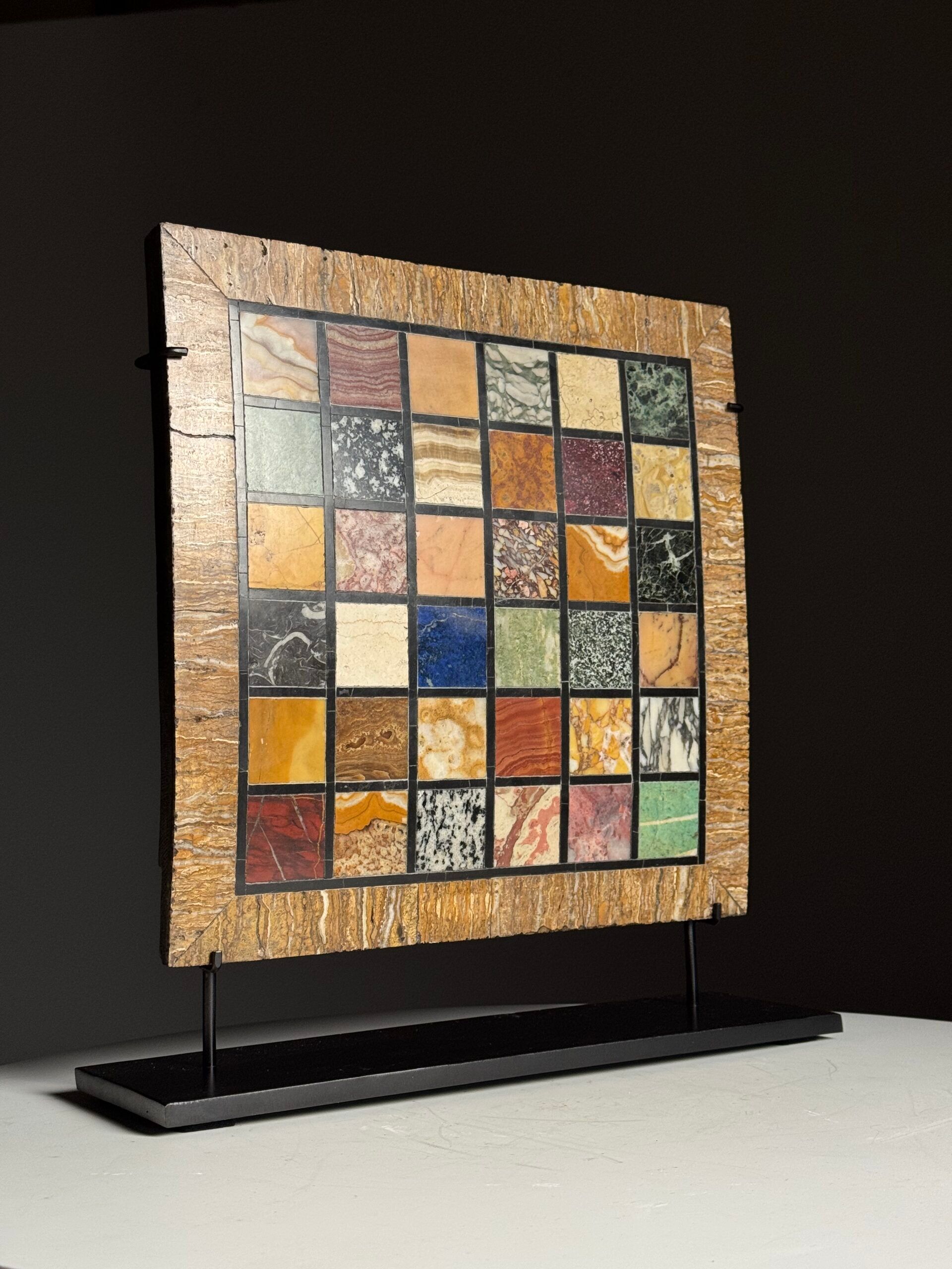 Grand tour marble specimen tablet 19th century