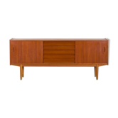 Mid century teak trio sideboard by Nils Jonsson for Hugo Troeds, model Trio, P.S. Heggen, 60s