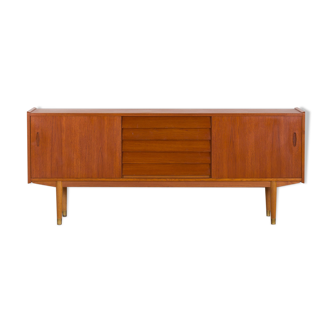 Mid century teak trio sideboard by Nils Jonsson for Hugo Troeds, model Trio, P.S. Heggen, 60s