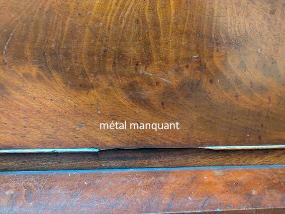 Antique English wooden chest of drawers, 19th century, H127cm