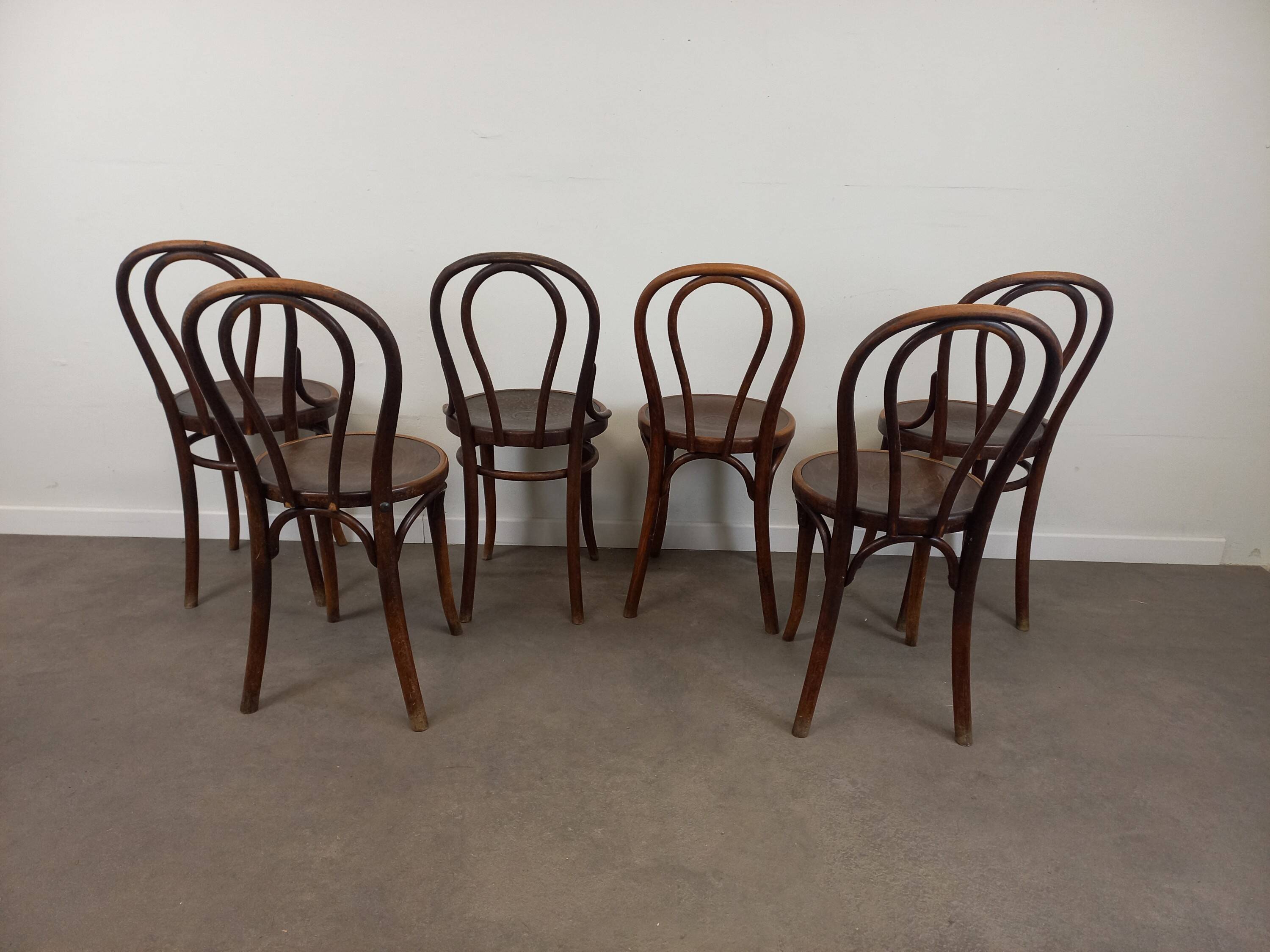 Thonet Bistro Chairs, Set of 6