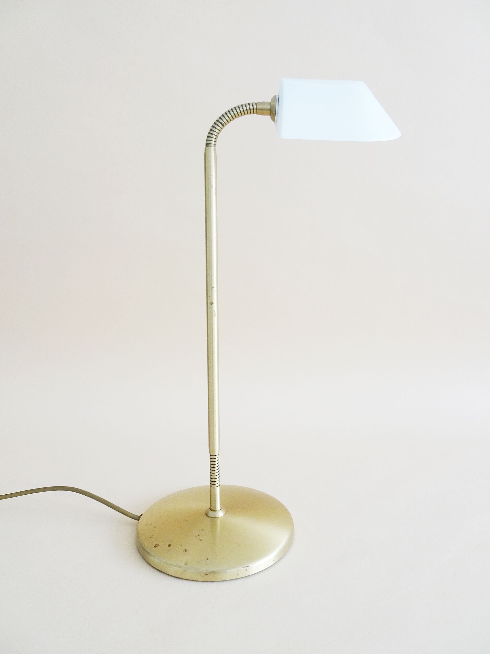 Table lamp by Bankamp Leuchten made of brass and frosted glass
