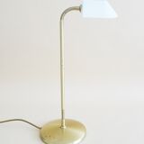 Table lamp by Bankamp Leuchten made of brass and frosted glass