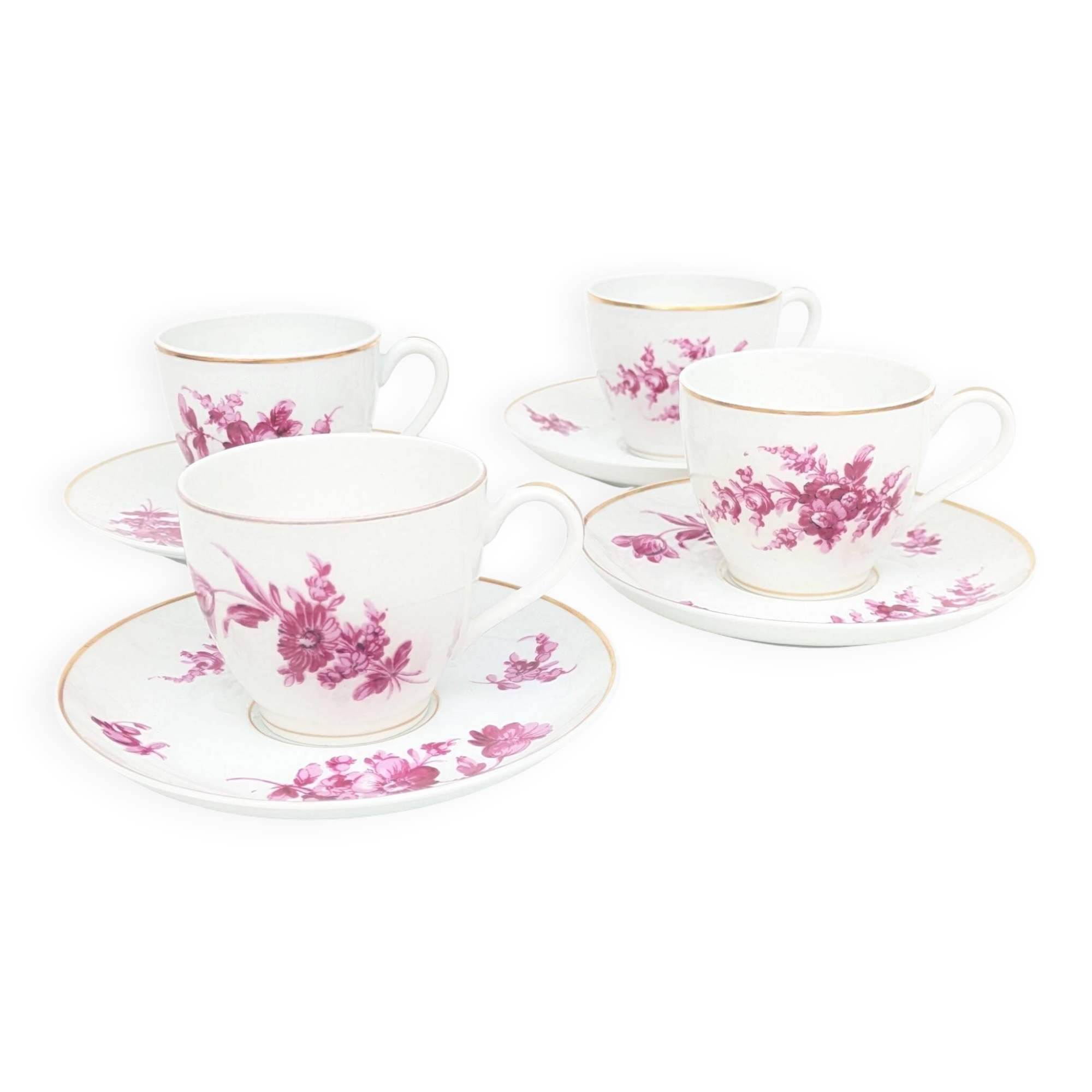 Lot de 4 tasses Théodore Havilland