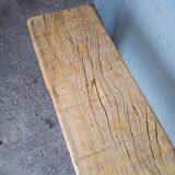 Bench 120 cm patinated solid wood