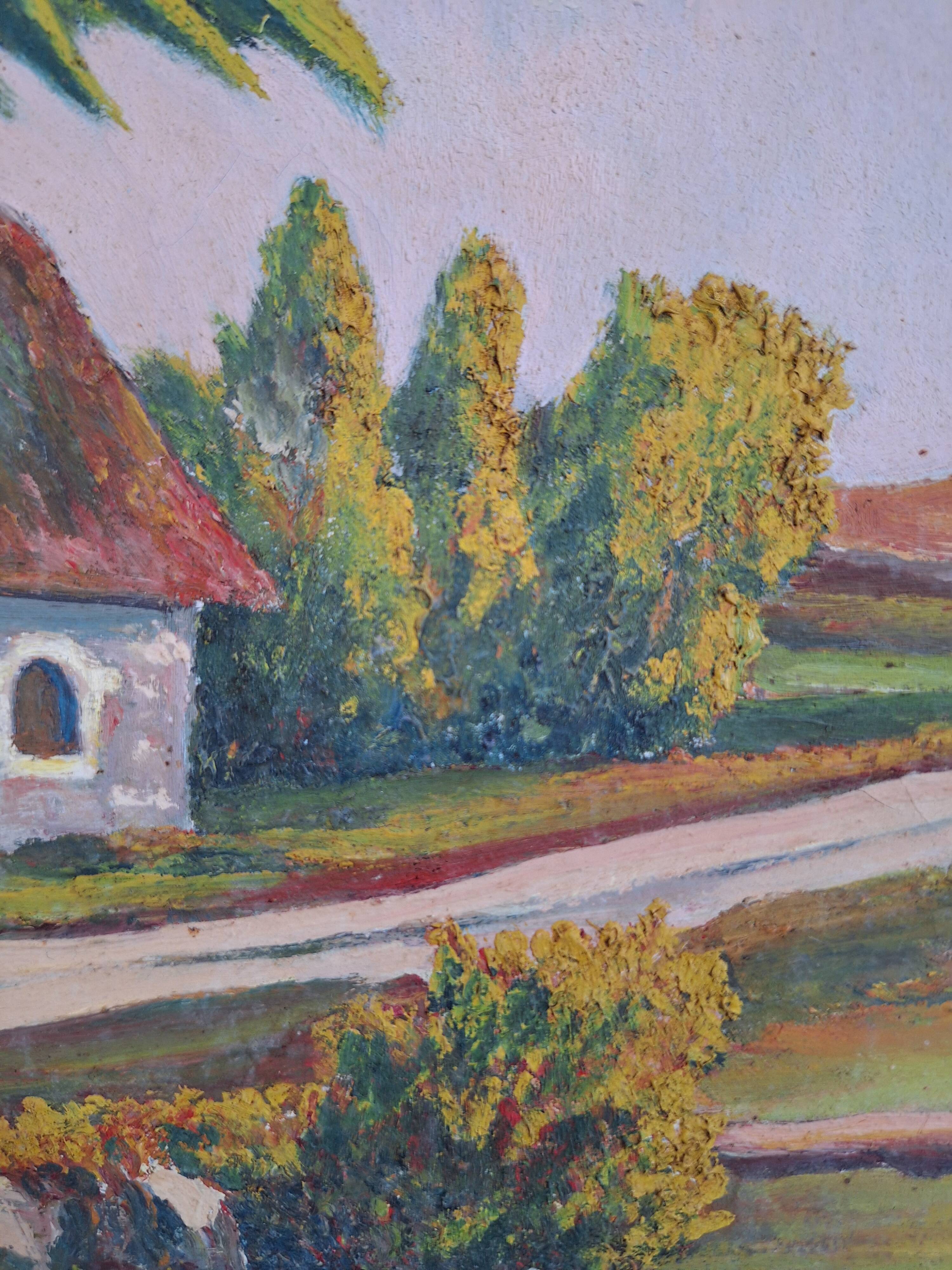 Old landscape painting