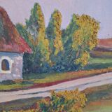 Old landscape painting