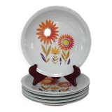 Set of Vintage Sologne flat plates