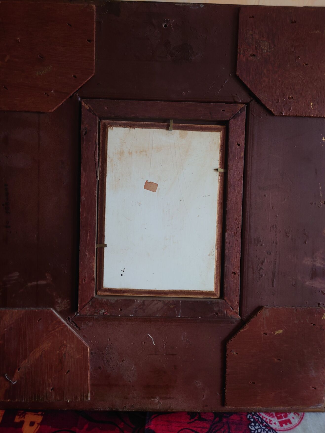 Oil on wood signed gilded frame XX centuries