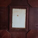 Oil on wood signed gilded frame XX centuries