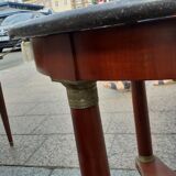 Ancient Gueridon with marble top side table empire style