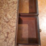 Wooden dressing table Courbet marquetry chevrons art deco Austrian