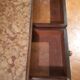 Wooden dressing table Courbet marquetry chevrons art deco Austrian