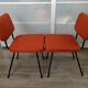 Paire de chaises C57 par Paul Geoffroy édition Airborne