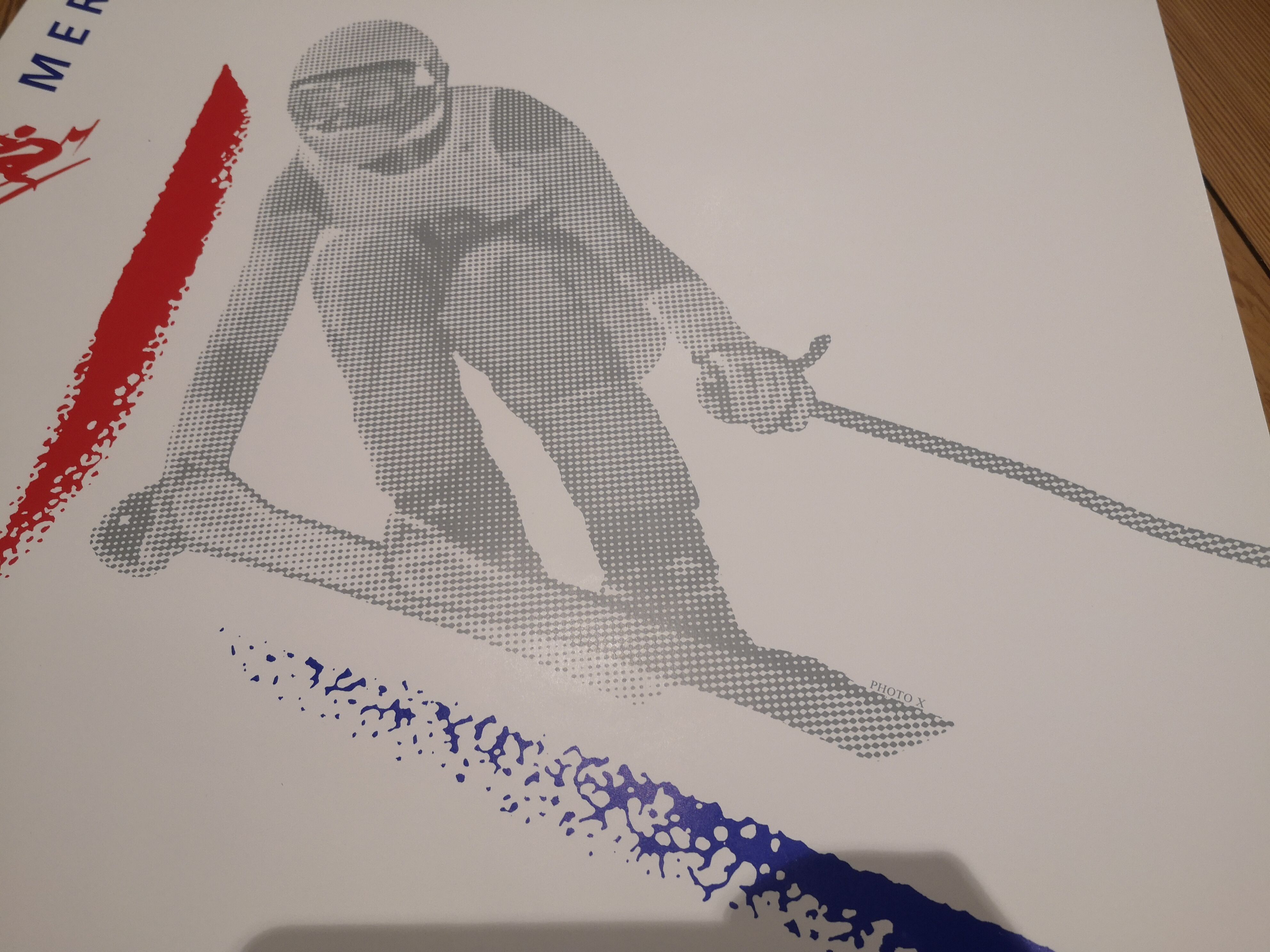 Official Poster Albertville Olympic Games Alpine Ski Ladies