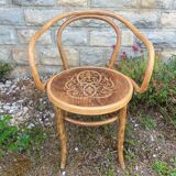 Jacob & Joseph Kohn curved wooden armchair 1940