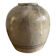 Gray, glazed stoneware ginger jar