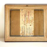 Art deco mirror 1920 wood and silver vintage