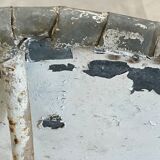 pedestal table, iron, cast iron and zinc guinguette table